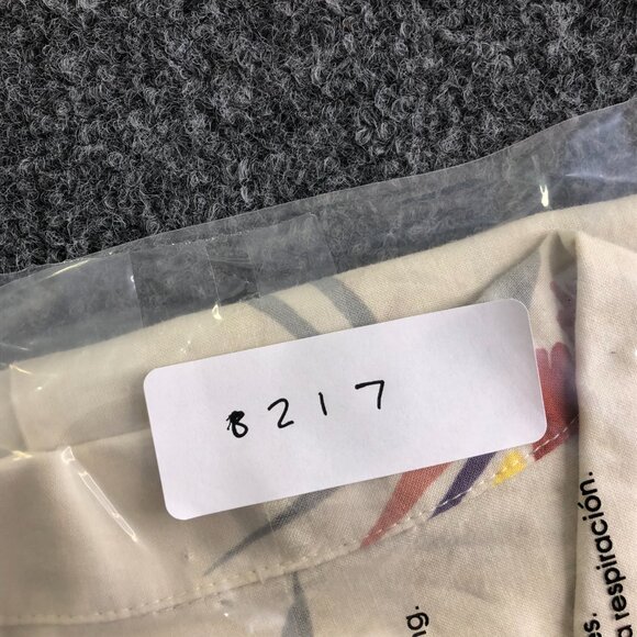 Katin Shirt Mens XL Tan Beige Short Sleeve Camp Loop Collar Hawaiian Comfort - Picture 10 of 10